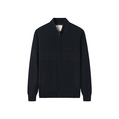 Mens koton Zip Cardigan